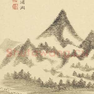 清王翚图绘 册 仿米芾潇湘奇云|4幅|37.24 MB|高清下载