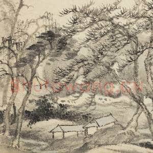 清恽寿平画山水 册 林际村庐|4幅|36.92 MB|高清下载