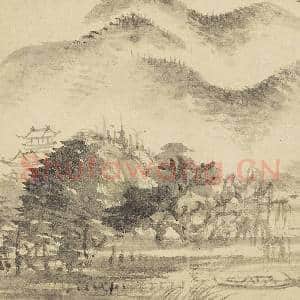 清恽寿平画山水 册 山林梵宇|4幅|40.44 MB|高清下载