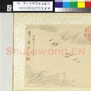 清恽寿平画湖山小景 册 芦汀雁影|3幅|31.15 MB|高清下载