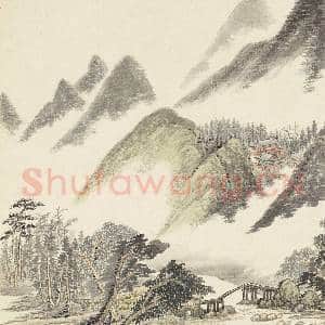 清吴历抚宋元人山水 册 古寺丛林|4幅|38.29 MB|高清下载