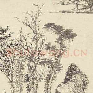 清吴历橅宋元人山水 册 巨矶临江|4幅|39.54 MB|高清下载