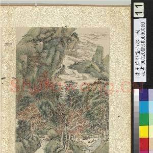 清王原祁画山水 册 红叶绿山|1幅|15.17 MB|高清下载