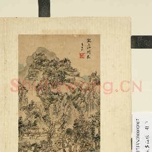 清方士庶画山水 册 村屋乔松|1幅|8.54 MB|高清下载