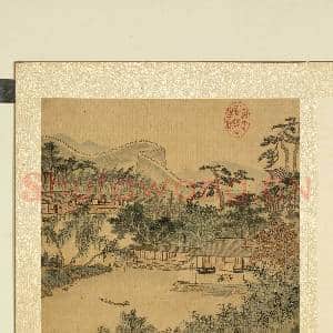 清张雨森画山水上册 册 林屋对谈|2幅|18.63 MB|高清下载