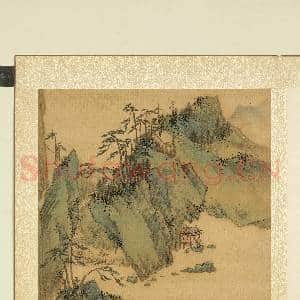 清张雨森画山水上册 册 松麓观江|1幅|9.79 MB|高清下载