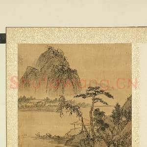 清张雨森画山水下册 册 舣舟独坐|1幅|9.58 MB|高清下载