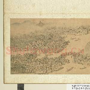 明钱谷张复合画水程图(一)册 阊门等景|1幅|10.25 MB|高清下载