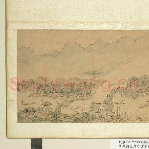 明钱谷张复合画水程图(一)册 枫桥等景|1幅|8.62 MB|高清下载