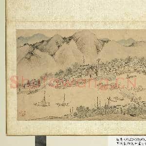明钱谷张复合画水程图(一)册 浒墅钞关|1幅|10.01 MB|高清下载