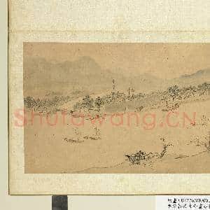 明钱谷张复合画水程图(一)册 望亭巡检司|1幅|9.43 MB|高清下载