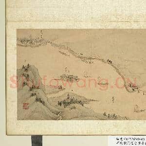 明钱谷张复合画水程图(一)册 高桥巡检司等景|1幅|9.27 MB|高清下载