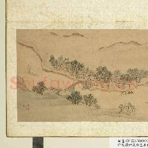 明钱谷张复合画水程图(一)册 洛社|1幅|9.48 MB|高清下载
