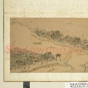 明钱谷张复合画水程图(一)册 白家桥|1幅|9.53 MB|高清下载