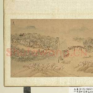 明钱谷张复合画水程图(一)册 天宁寺毘陵|1幅|9.5 MB|高清下载