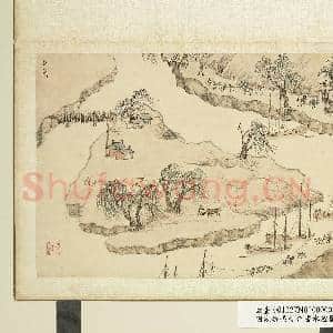 明钱谷张复合画水程图(二)册 移风闸|1幅|9.67 MB|高清下载