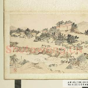 明钱谷张复合画水程图(二)册 清江浦闸|1幅|9.47 MB|高清下载