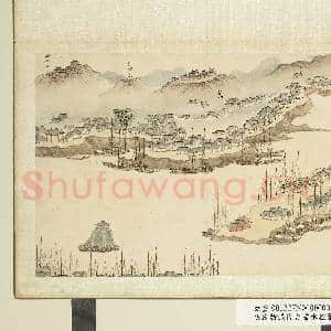 明钱谷张复合画水程图(二)册 徐州九里云龙山范增墓|1幅|9.46 MB|高清下载