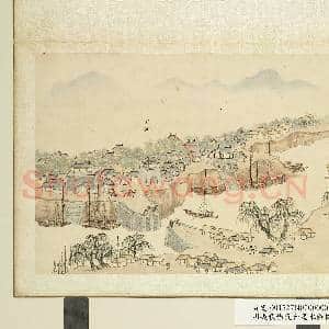 明钱谷张复合画水程图(二)册 夏镇|1幅|9.34 MB|高清下载