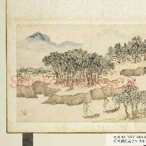 明钱谷张复合画水程图(三)册 郑家口|1幅|9.71 MB|高清下载