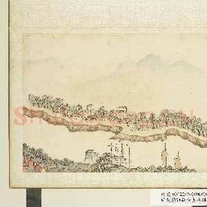 明钱谷张复合画水程图(三)册 流河驿|1幅|9.04 MB|高清下载