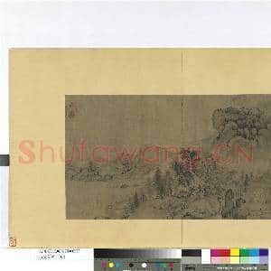 名画荟萃 册 元黄公望山水|1幅|8.4 MB|高清下载
