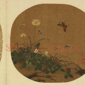 宋元名人花鸟合璧 册 宋李仲宣花蝶|1幅|11.17 MB|高清下载