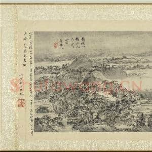 清周亮工集名家山水 册 清石溪山水|2幅|20.76 MB|高清下载