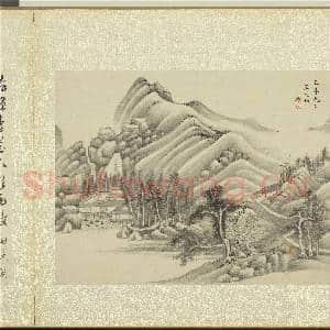 清周亮工集名家山水 册 清王元初山水|2幅|21.04 MB|高清下载