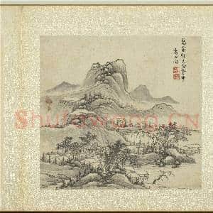 清周亮工集名家山水 册 清恽向溪山烟树|2幅|21.12 MB|高清下载