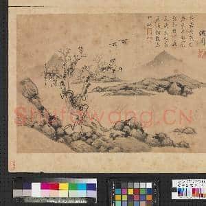 明沈周写景 册 寒藤抱树|1幅|8.37 MB|高清下载