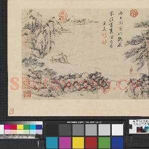 明文嘉诗意图 册 临江待友|2幅|16.12 MB|高清下载