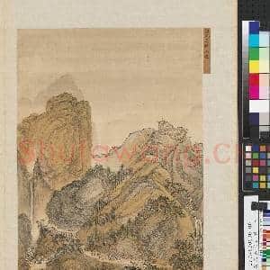 清王翚临唐宋各家山水 册 仿关仝太行山色|1幅|10.2 MB|高清下载