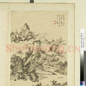 清黄鼎仿古山水 册 溪亭山舍|1幅|10.84 MB|高清下载