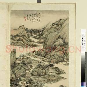 清黄鼎仿古山水 册 平远清淡|1幅|12.3 MB|高清下载