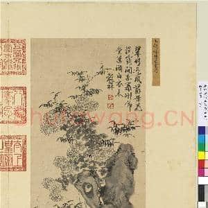 名绘萃珍 册 明王谷祥踈筠丛菊|2幅|18.81 MB|高清下载