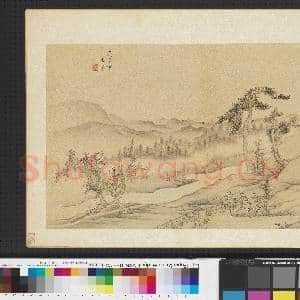 明人画幅集册 册 明殳胤执沙汀杰阁|3幅|33.81 MB|高清下载