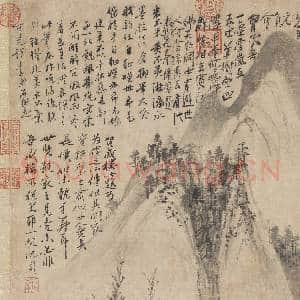 明沈周画山水 轴|8幅|79.04 MB|高清下载