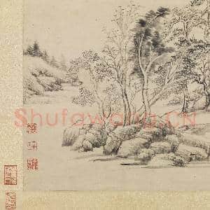 明董其昌仿倪瓒笔意 轴|7幅|81.27 MB|高清下载