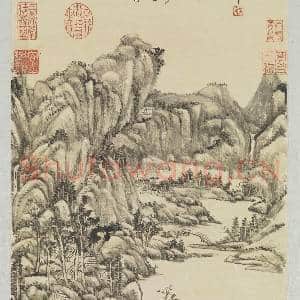 清王原祁画山水 轴|7幅|65.68 MB|高清下载