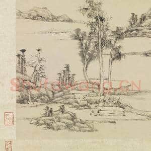 清王原祁仿倪瓒笔意 轴|5幅|42.84 MB|高清下载