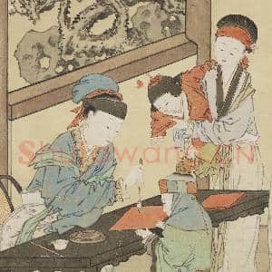 清金廷标画曹大家授书图 轴|15幅|173.33 MB|高清下载