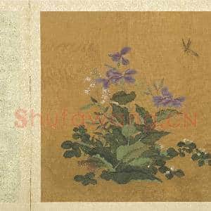 五代后蜀黄筌长春花鸟 册 花卉草虫|3幅|32.08 MB|高清下载