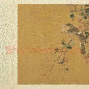 五代后蜀黄筌长春花鸟 册 花卉翎毛|3幅|32.25 MB|高清下载