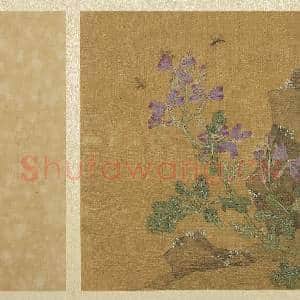 宋钱选写生图 册 花草蜜蜂|3幅|34.36 MB|高清下载
