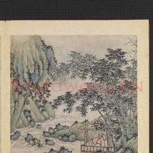 明沈周摹古 册 坐月有怀|2幅|18.86 MB|高清下载