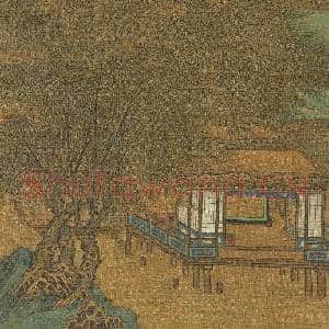 明唐寅仿古山水册 册 仿赵大年谈道图|5幅|59.66 MB|高清下载