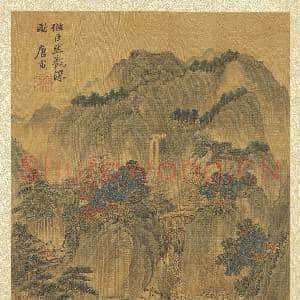 明唐寅仿古山水册 册 仿巨然观瀑图|3幅|35.81 MB|高清下载