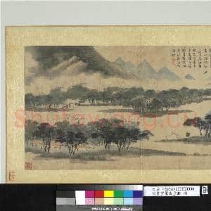 明唐寅摹古画册 册 疏林亭子|1幅|10.34 MB|高清下载