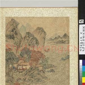 明居节画山水 册 扶篱问隐|2幅|28.42 MB|高清下载